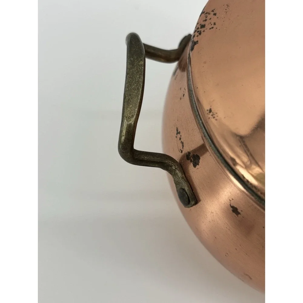 Vintage Copper Pot with Lid,‎ Potpourri Bowl